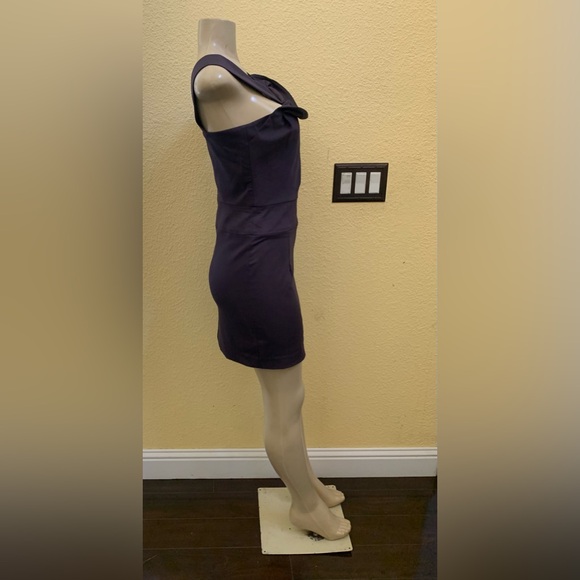 NWT Black Halo Size 6 Dark Gray Sleeveless Mini Dress - Picture 4 of 11